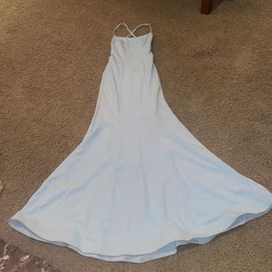 Light Blue prom dress with pretty design from windsor , (xs)